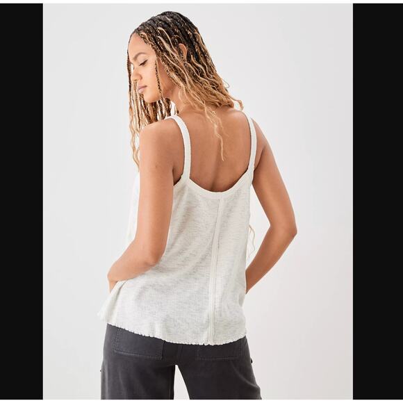 American Eagle Medium Textured Henley Tank Top - Picture 2 of 8